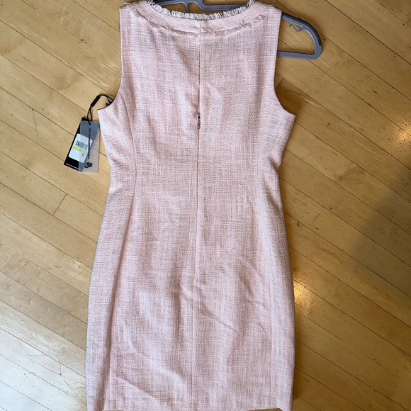 NEW !! KARL LAGERFELD Paris Pink Tweed texture dress, 4, GD1103 - Picture 2 of 5